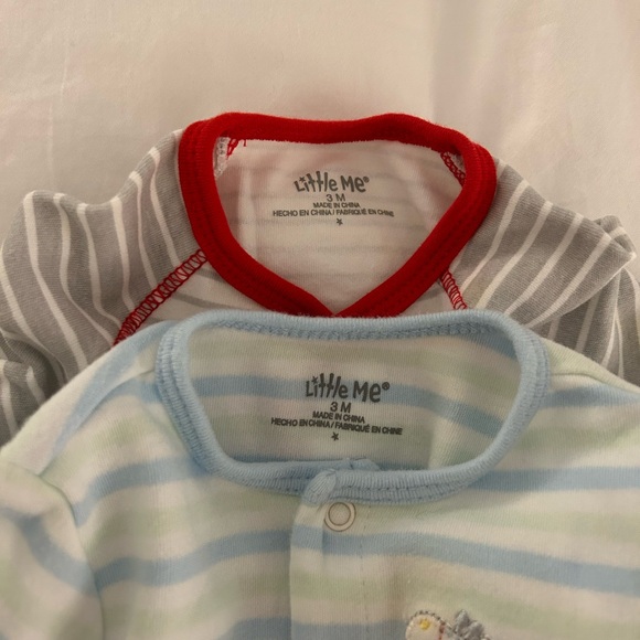 2-pack Little Me button onesies 3M - Picture 3 of 3